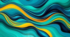 Colorful abstract representation of energy fluctuations with flowing lines and soft shades in the dynamic style.