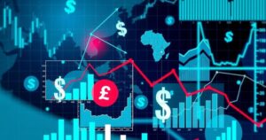 Mixed Asia-Pacific market open with indicators of economic data release and geopolitical tensions in the background.