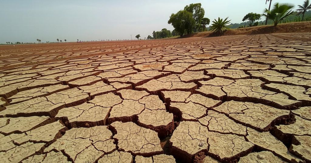 Scorched farmland in Honduras illustrating hunger and drought effects on communities.