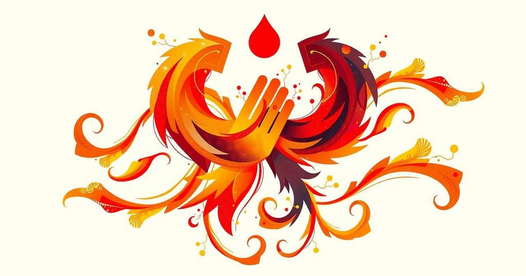 Colorful abstract representation of ASEAN unity and peace efforts in an intricate pattern.
